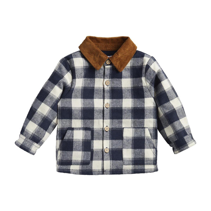 Mud Pie Navy Check Shacket