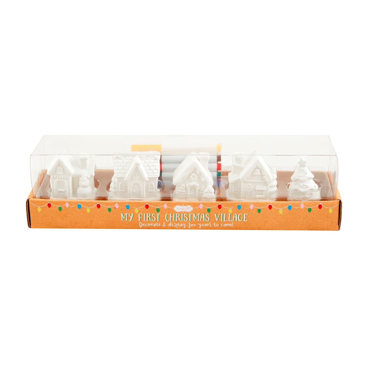 *Pre-Order* Mud Pie Christmas Color-Me Village & Train Sets