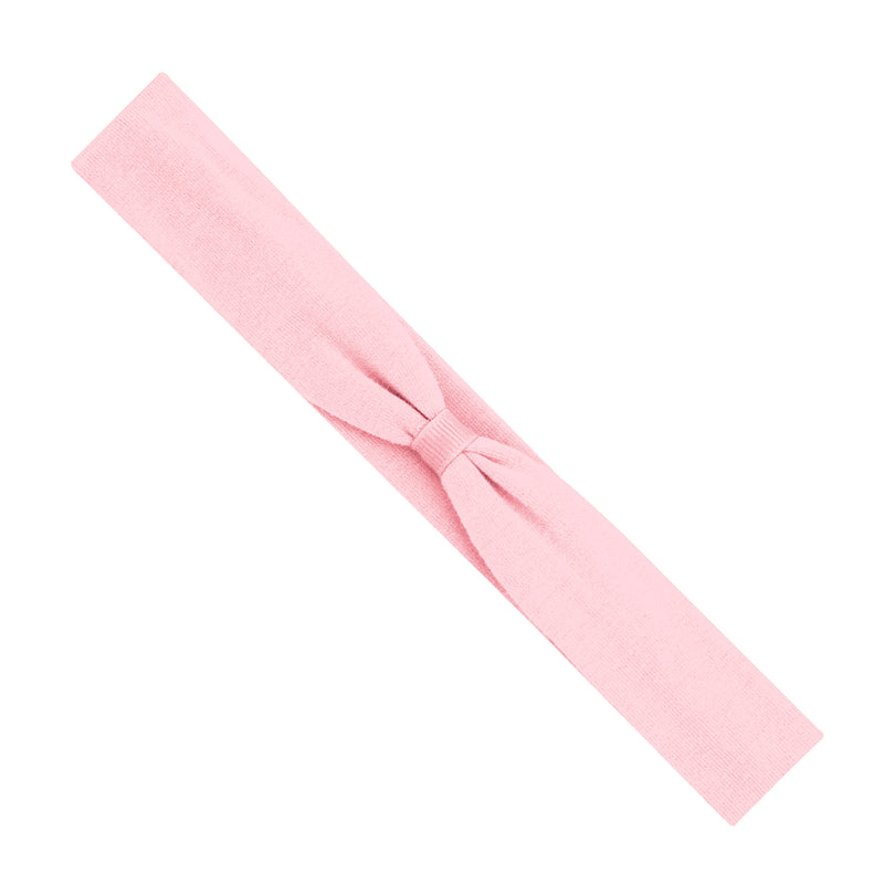 *Pre-Sale* Wee Ones Add-A-Bow Cotton Jersey Hair Wrap - Light Pink