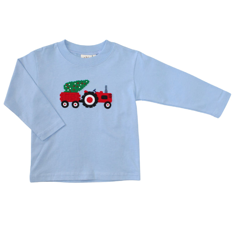 Luigi Kids Tractor w/ Christmas Tree T-Shirt