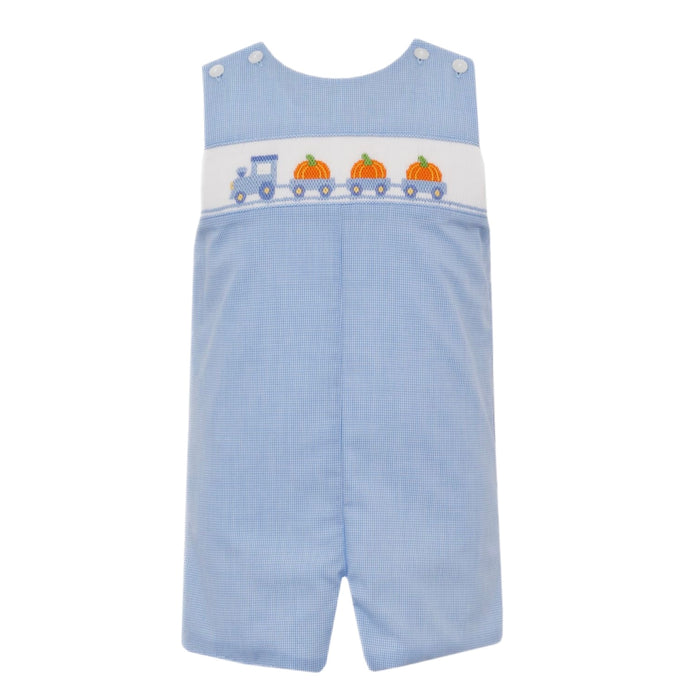 *Pre-Order* Petit Bebe Train & Pumpkins Jon Jon - Blue