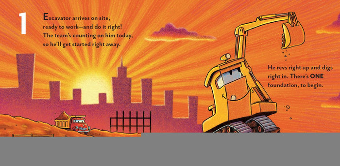 Excavator's 123 Board Book