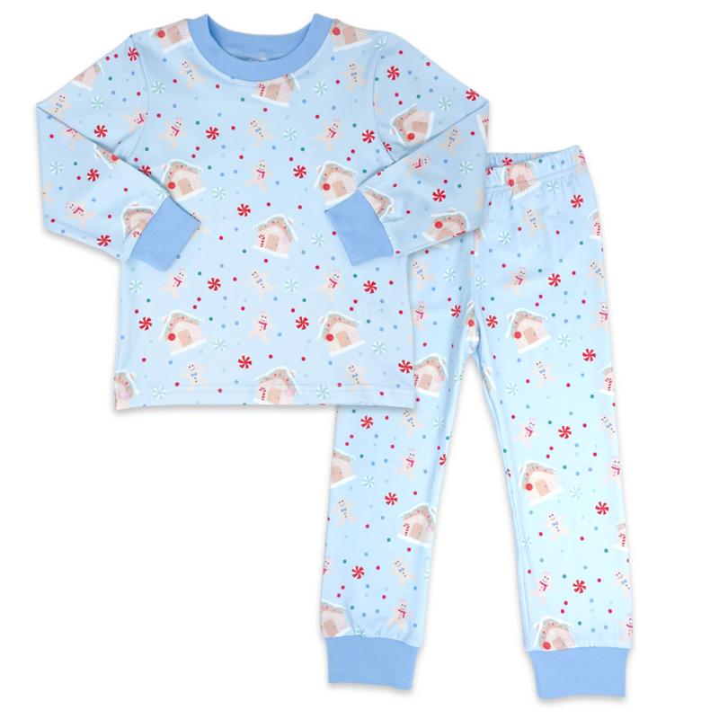 Lullaby Set Gingerbread Pajama Set - Blue