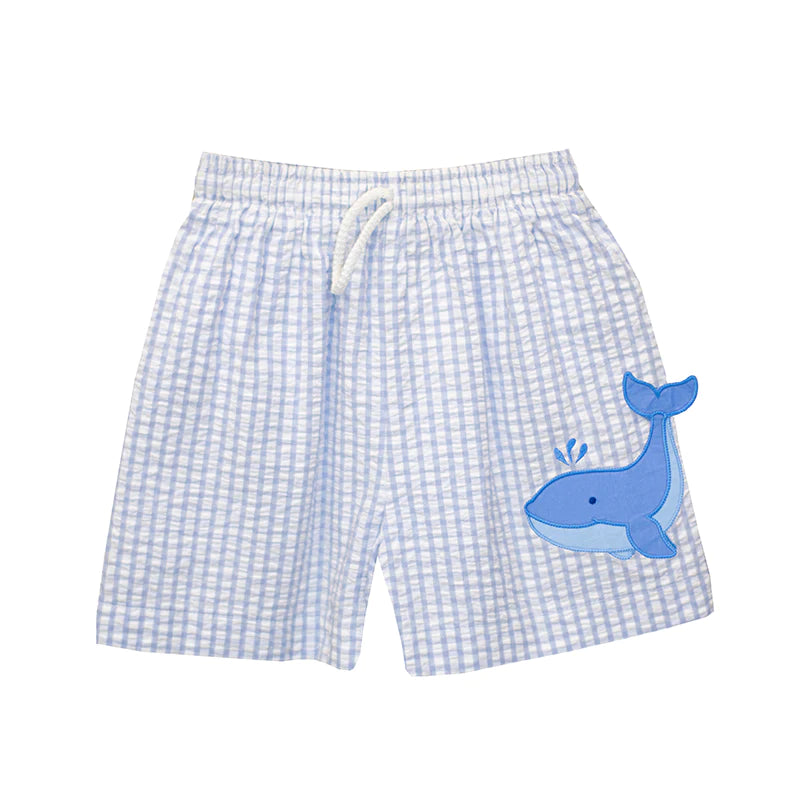 *Pre-Sale* Zuccini Kids Whale Swim Shorts - Blue
