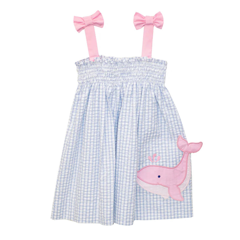 *Pre-Sale* Zuccini Kids Whale Dress - Blue/Pink