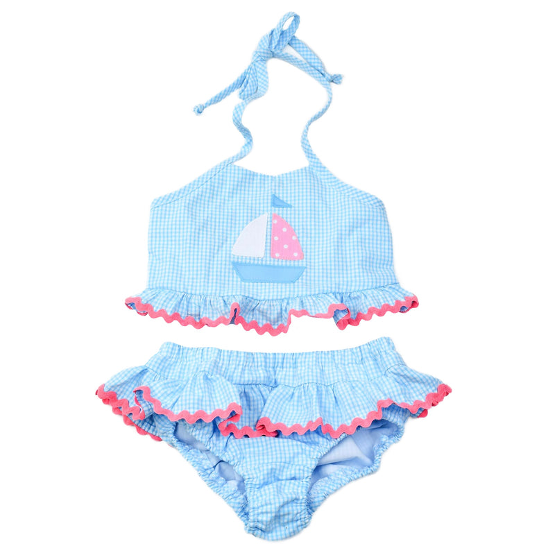 Funtasia Too Sailboat Two Piece Swimsuit - Blue