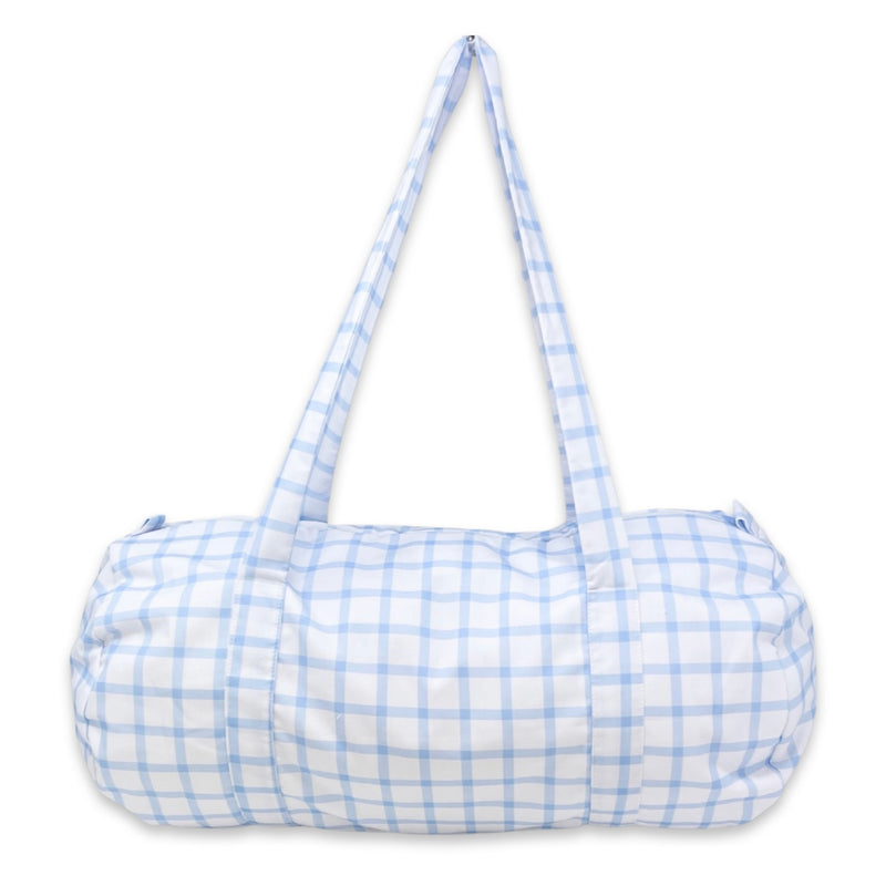 Lullaby Set Duffle Bag - Blue Windowpane