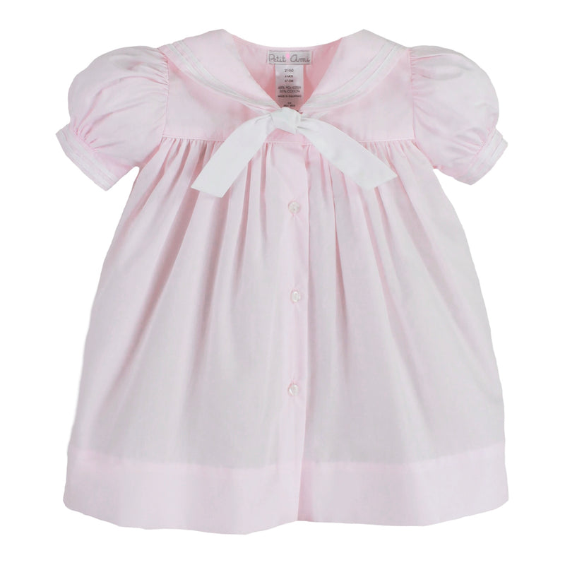 Petit Ami Nautical Dress - Pink