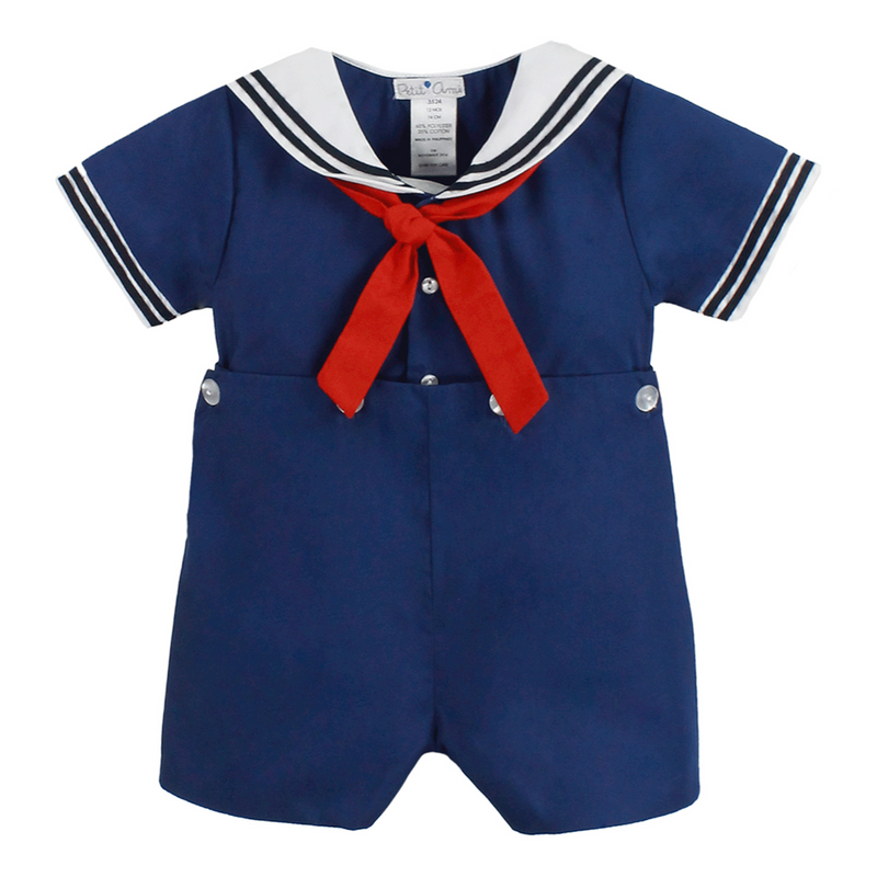 Petit Ami Nautical Suit - Navy