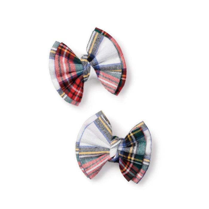 *Pre-Order* Petite Plume Hair Bows - Balmoral Tartan