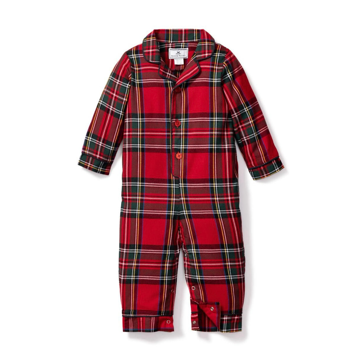 *Pre-Order* Petite Plume Boys Romper - Imperial Tartan