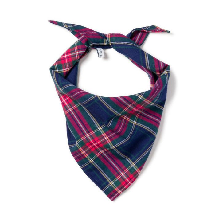 *Pre-Order* Petite Plume Dog Bandana - Windsor Tartan