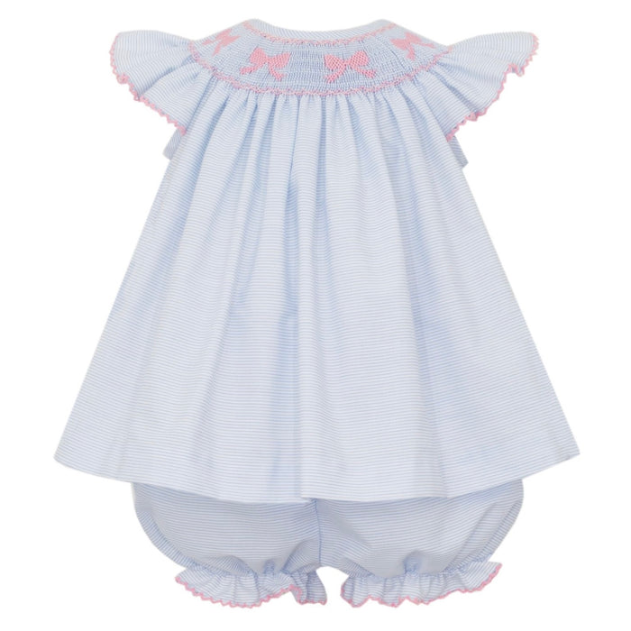 Petit Bebe Bows Bloomer Set - Blue