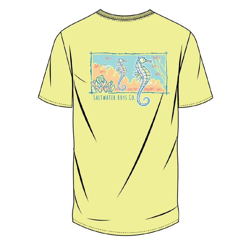 Saltwater Boys Company Seahorse T-Shirt - Yellow