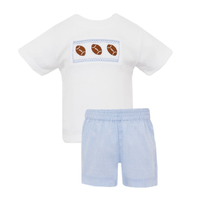 *Pre-Order* Petit Bebe Football Short Set - Blue