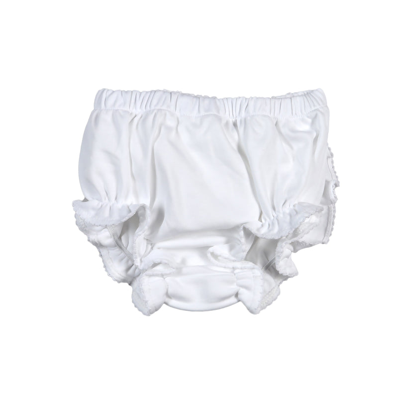 Baby Loren Pima Diaper Cover - White