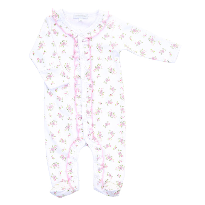 Magnolia Baby Hope’s Rose Printed Ruffle Footie