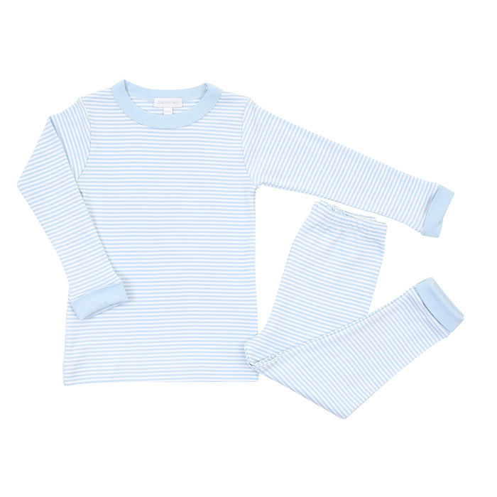 Magnolia Baby Striped Long Pajamas - Blue