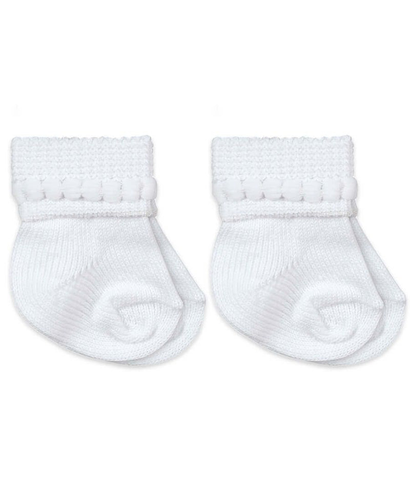 Jefferies Socks Bubble Bootie 2 Pair Pack - White