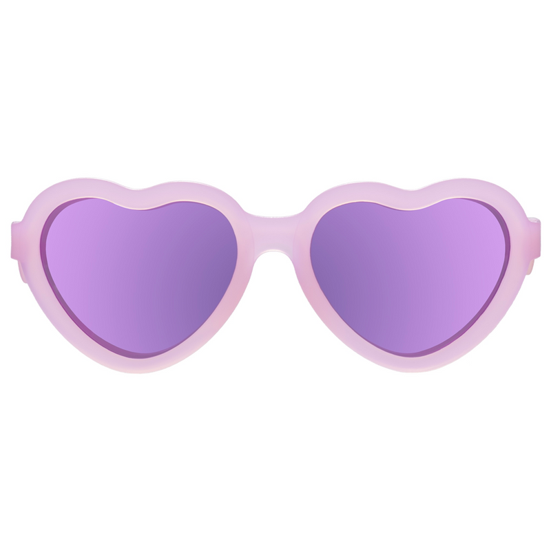 Babiators The Influencer Polarized with Mirrored Lenses Heart Shaped Kids Sunglasses