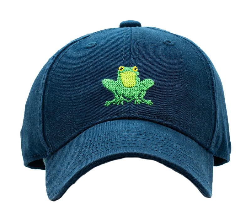 Harding Lane Frog on Navy Kids Hat