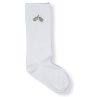 Lullaby Set Knee High Socks - Red/Green Holly
