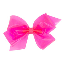 Wee Ones WeeSplash Vinyl Bow - Hot Pink