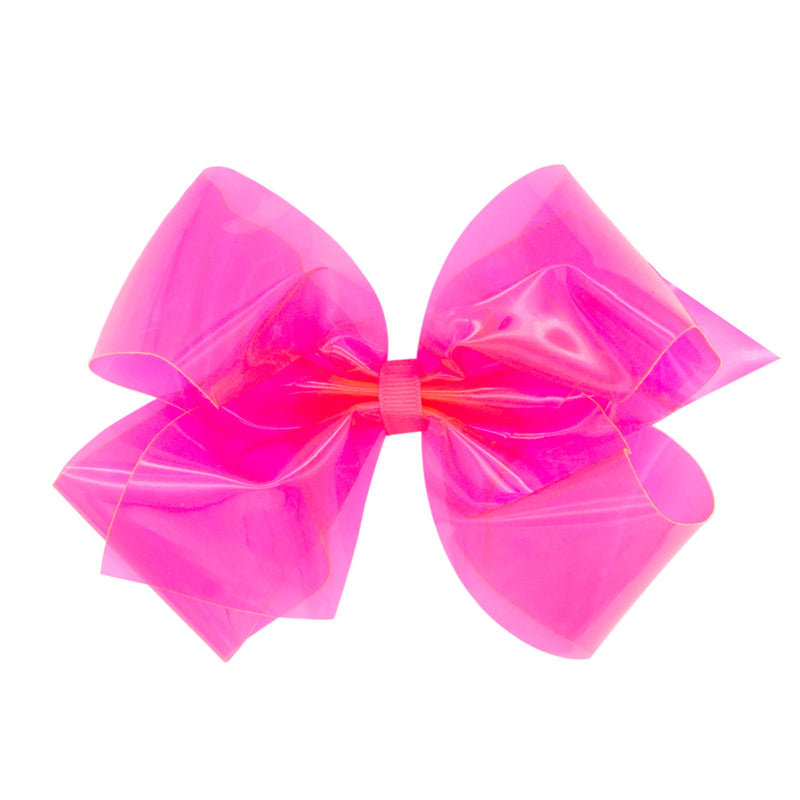 Wee Ones WeeSplash Vinyl Bow - Hot Pink