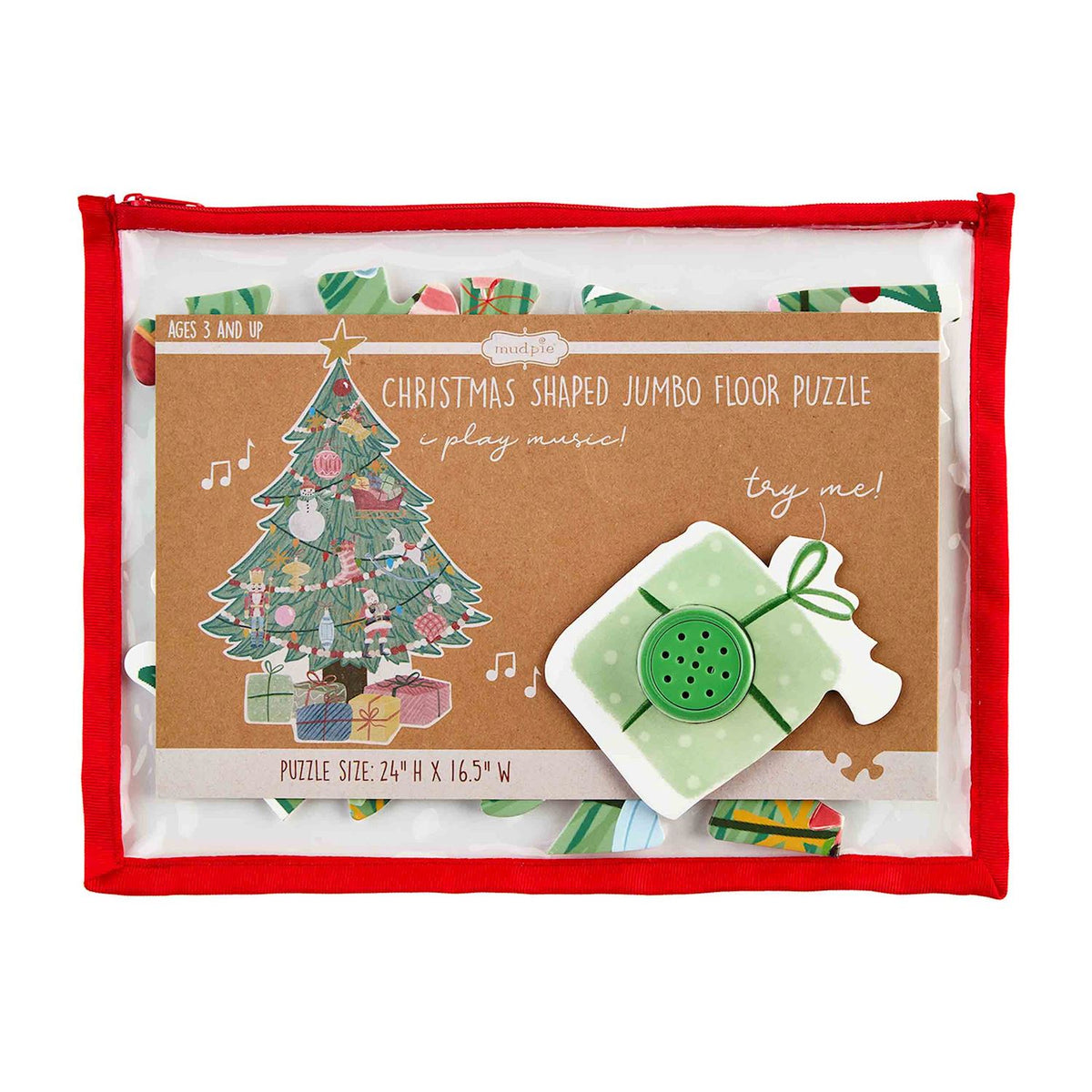 Mud Pie Musical Christmas Tree Floor Puzzle