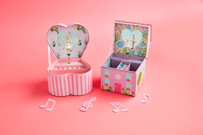 Mud Pie Heart Jewelry Music Box