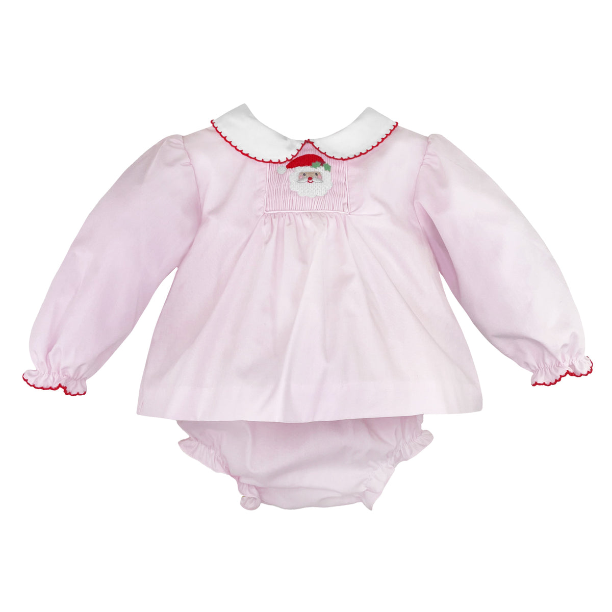 *Pre-Sale* Petit Ami Santa Diaper Set - Pink