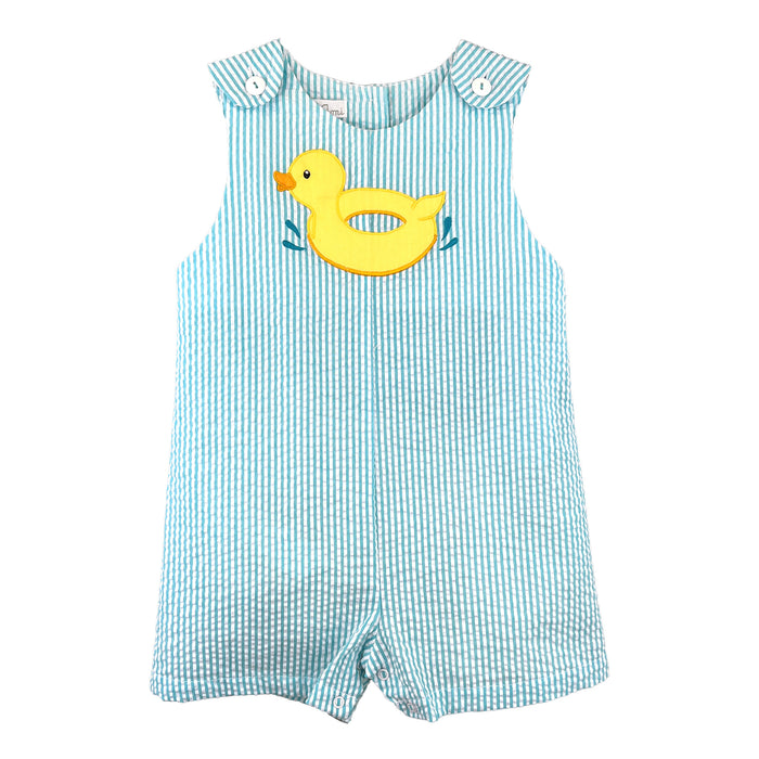 Petit Ami Duck Floaty Sunsuit - Blue