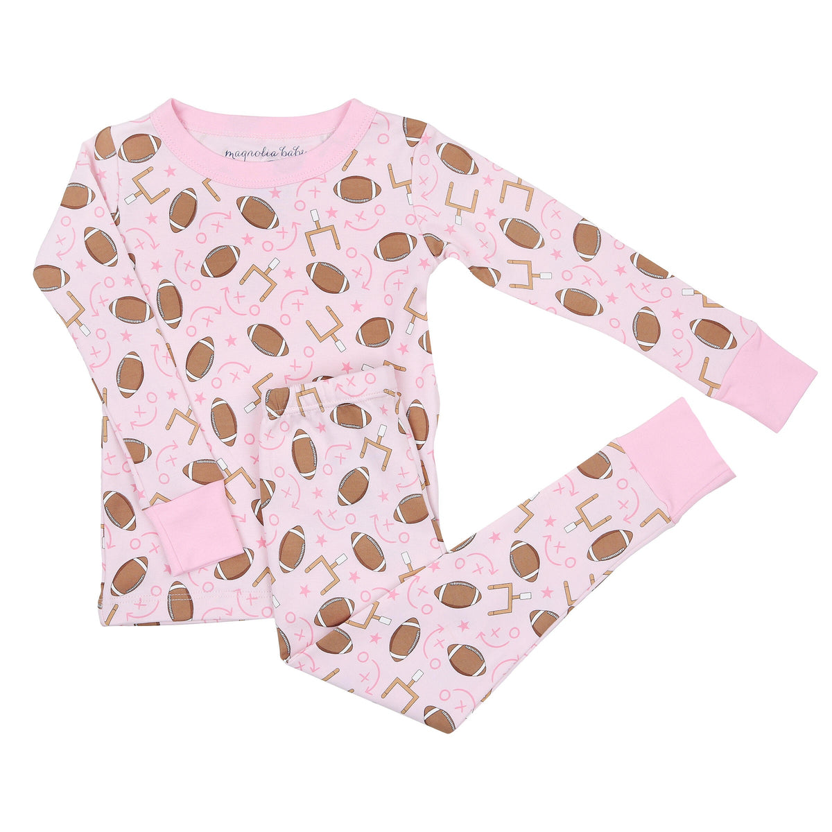 Magnolia Baby Kick Off! Long Pajamas - Pink