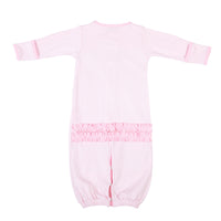 Magnolia Baby Darling Football Embroidered Ruffle Converter - Pink