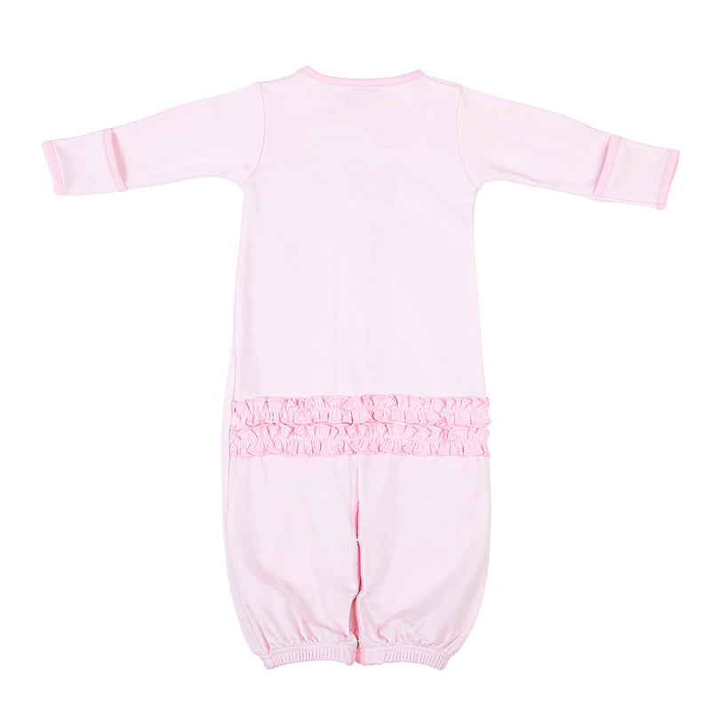 Magnolia Baby Darling Football Embroidered Ruffle Converter - Pink