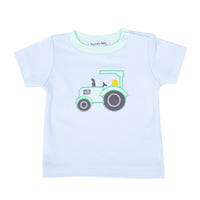 *Pre-Sale* Magnolia Baby Tractor Time T-Shirt - Blue