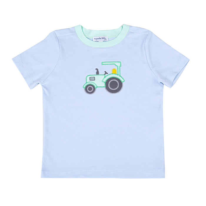 Magnolia Baby Tractor Time T-Shirt - Blue