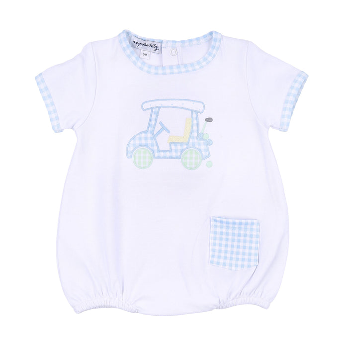 Magnolia Baby Little Caddie Appliqué Bubble - Blue