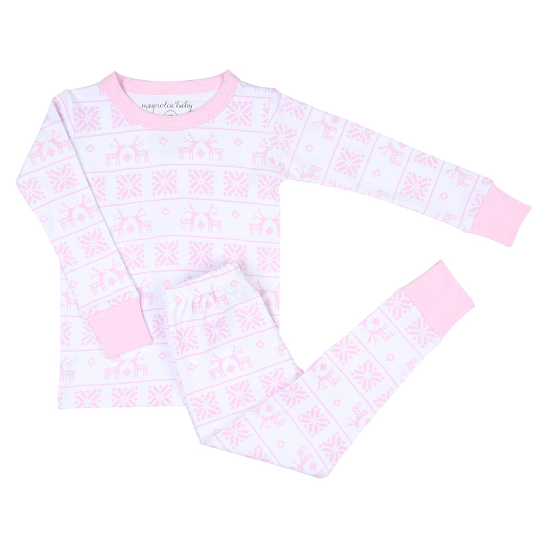 Magnolia Baby Baby Fair Isle Long Pajamas - Pink
