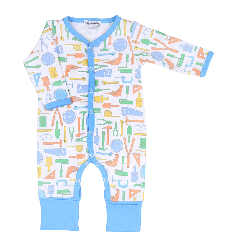 Magnolia Baby All My Tools Blue Printed Playsuit