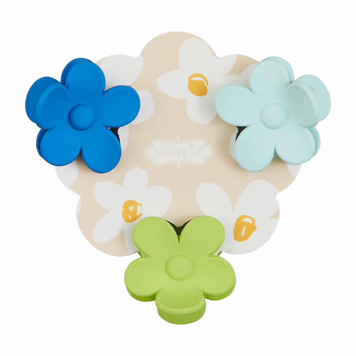 Mud Pie Mini Daisy Hair Clips Set