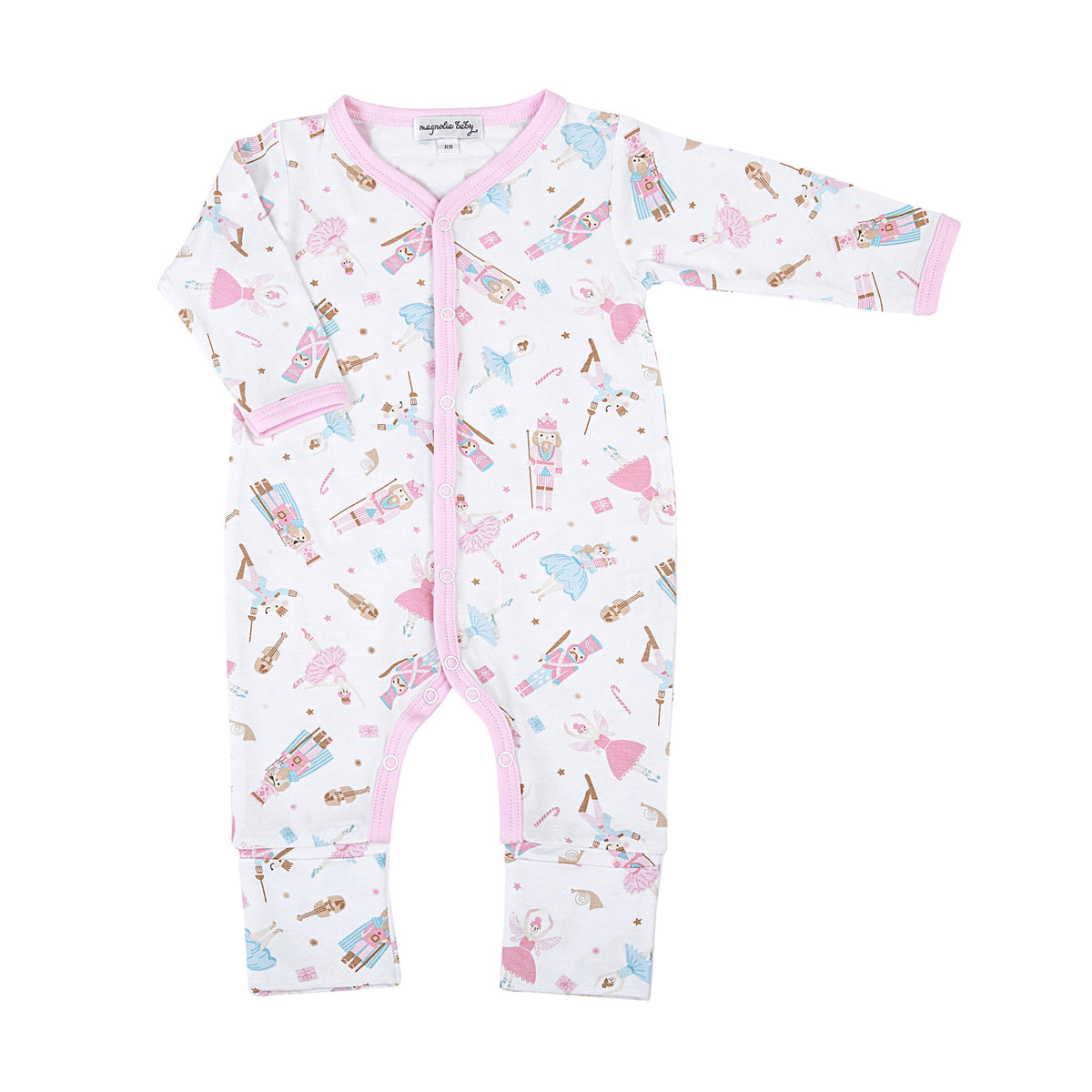 Magnolia Baby Nutcracker Ballet Printed Playsuit - Pink