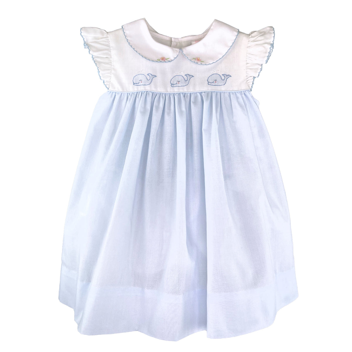 Petit Ami Whale Dress - Blue