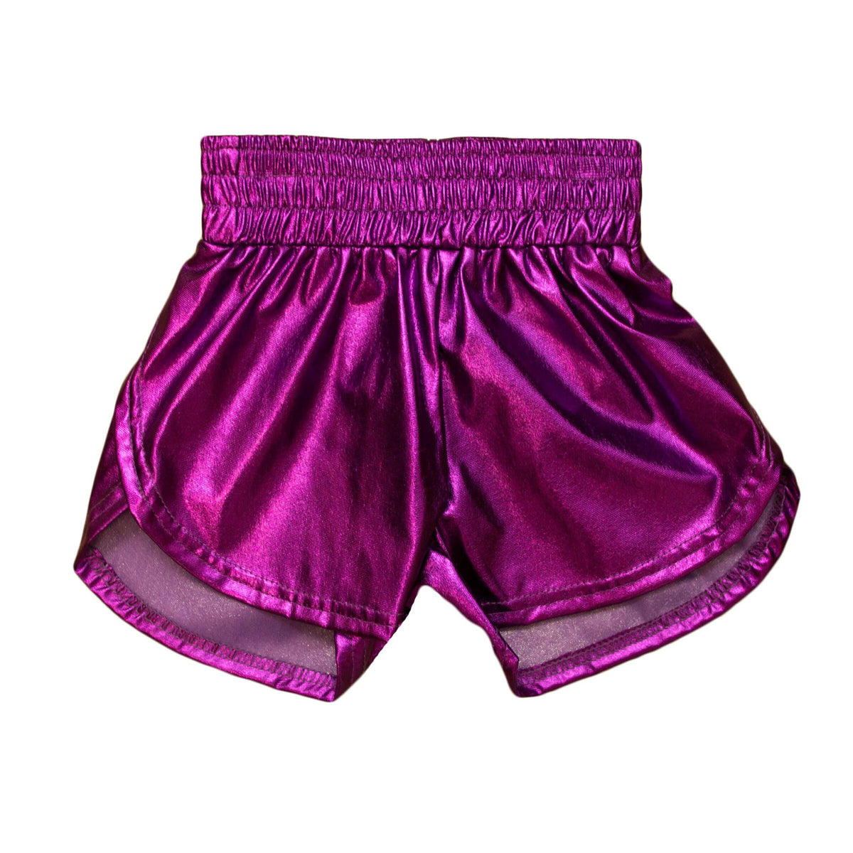 Belle Cher Metallic Shorts - Purple