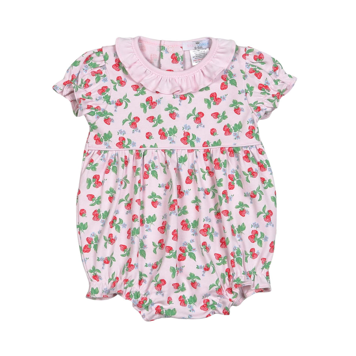 *Pre-Order* Baby Loren Strawberries Bubble - Pink