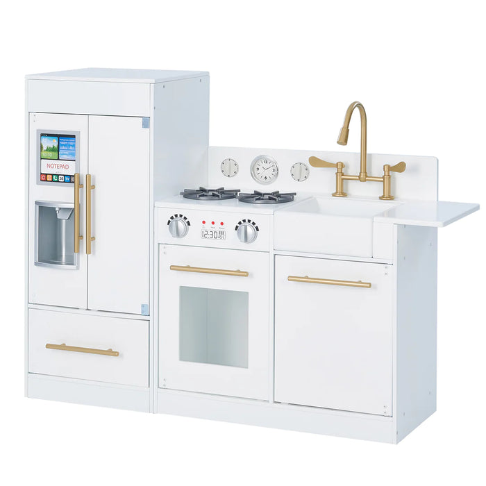 Teamson Kids Little Chef Modern Play Kitchen - White/Gold