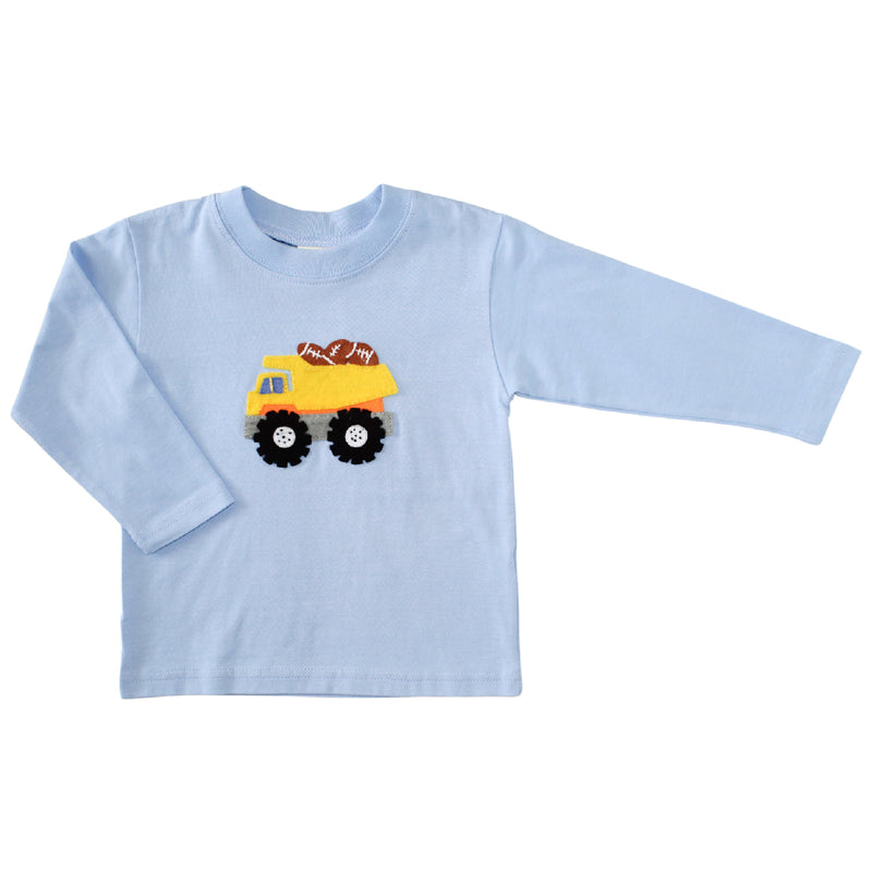 Luigi Kids Dump Truck w/ Footballs Long Sleeve T-Shirt