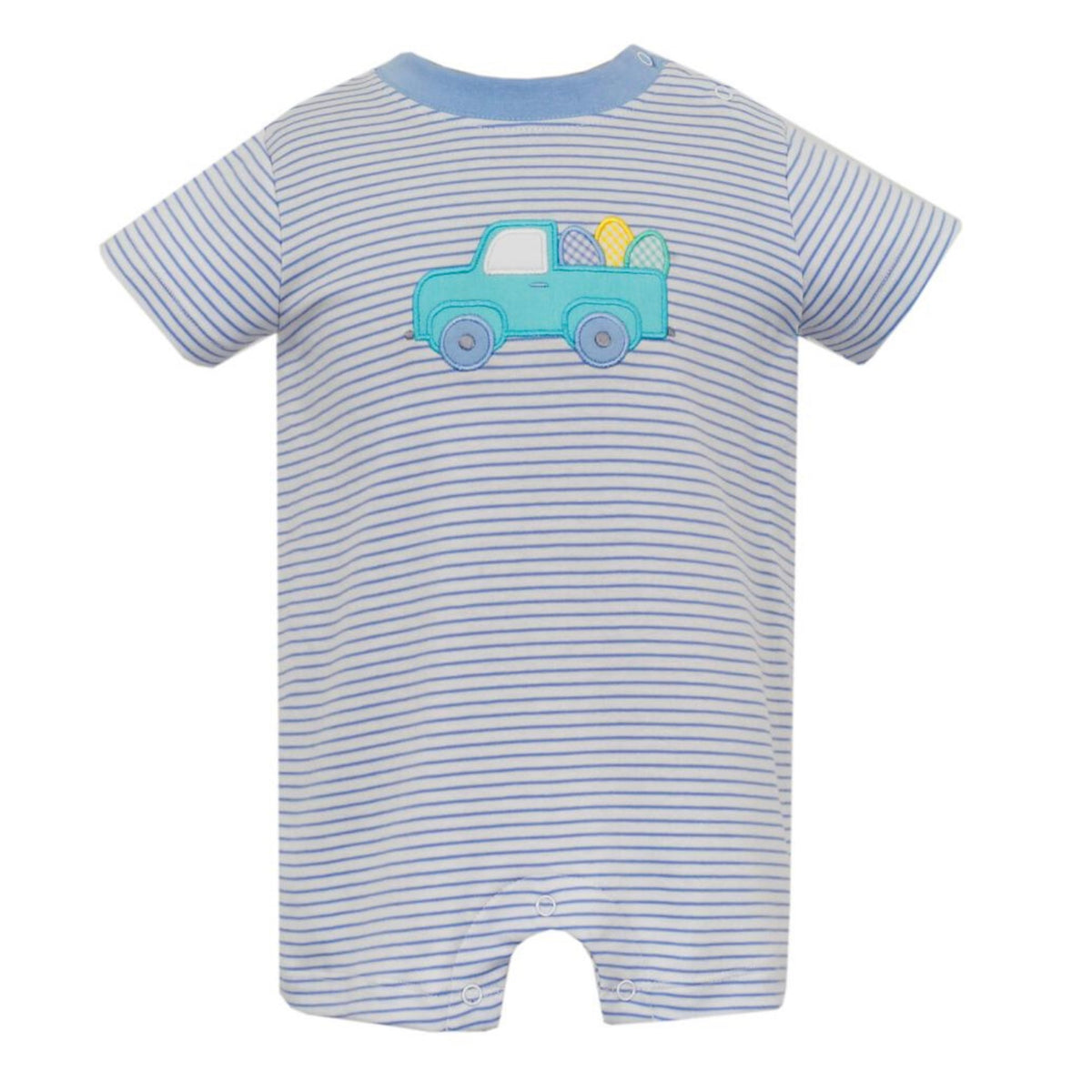 Claire & Charlie Truck w/ Easter Eggs Romper