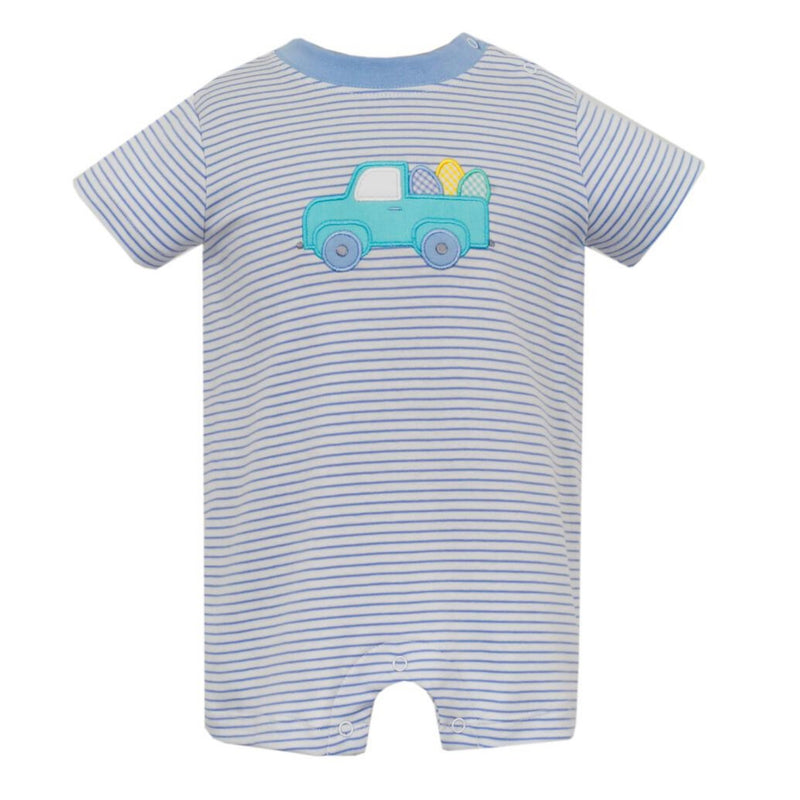 Claire & Charlie Truck w/ Easter Eggs Romper