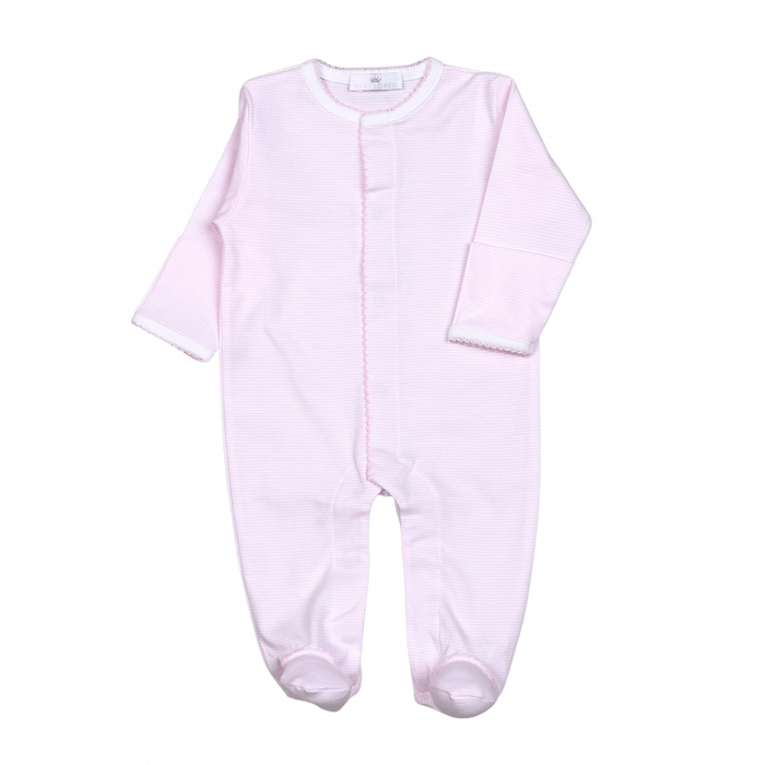*Pre-Order* Baby Loren Footie - Pink Stripes